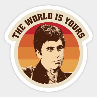 Vintage The World Is Yours Sticker